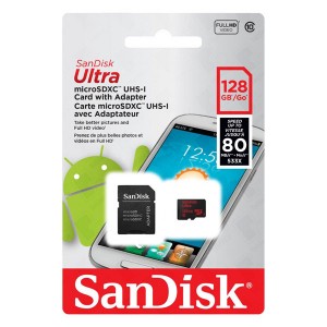 SanDisk Ultra microSDXC UHS-I Card with Adapter 533x - 128GB